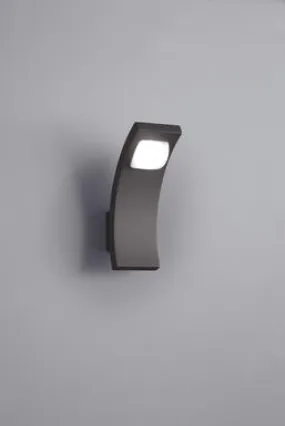 Applique extérieure led Trio Seine Gris anthracite Fonte d'aluminium