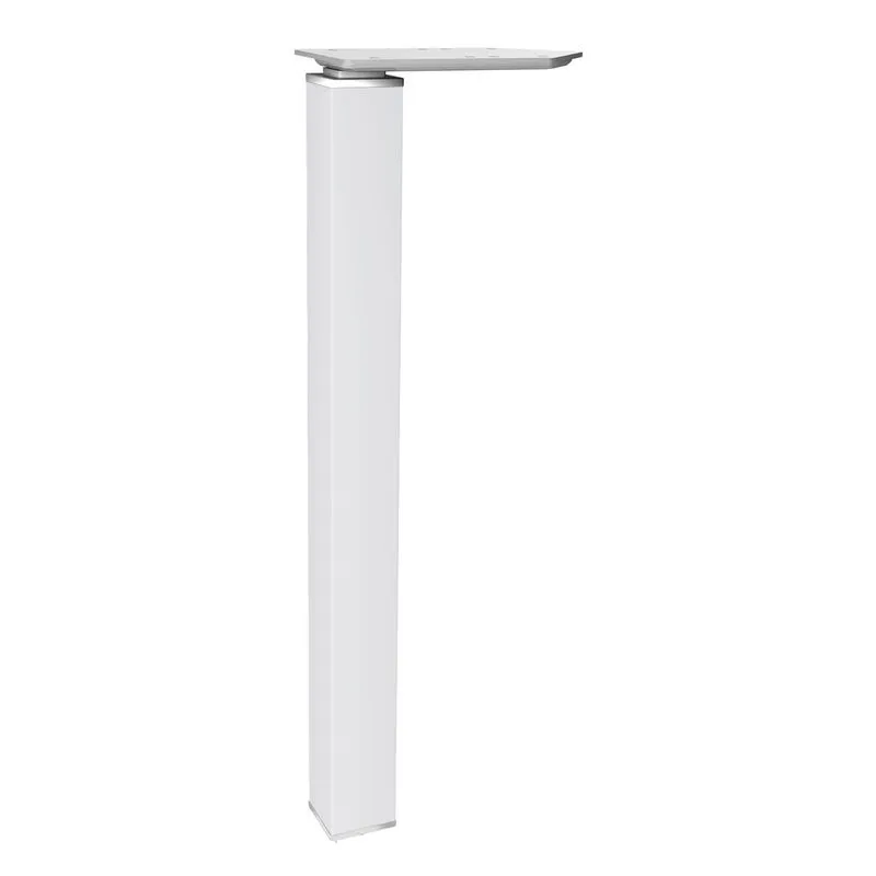 Bureau EXPRIM Manager - L200 x P100 x H72,5 cm - Plateau imitation chêne clair - Pieds blanc