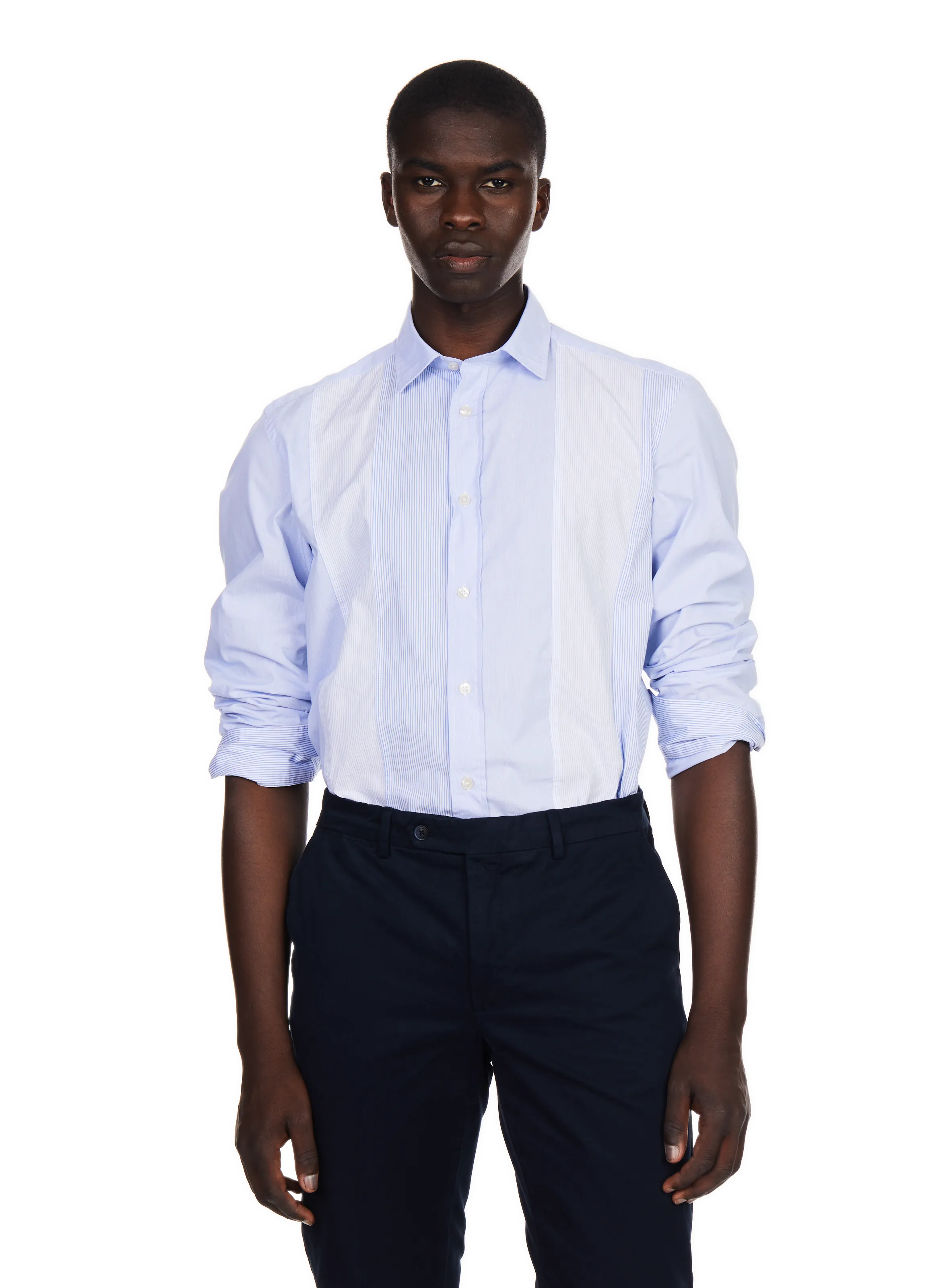 CHEMISE AVEC DéTAILS RAYéS - FACONNABLE pour HOMME | Printemps
