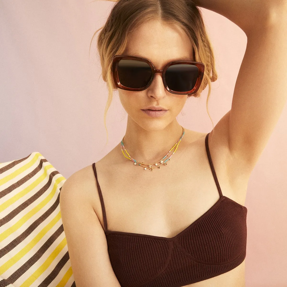 COLLIER DOUBLE RANG AKUMAL - HIPANEMA pour FEMME | Printemps