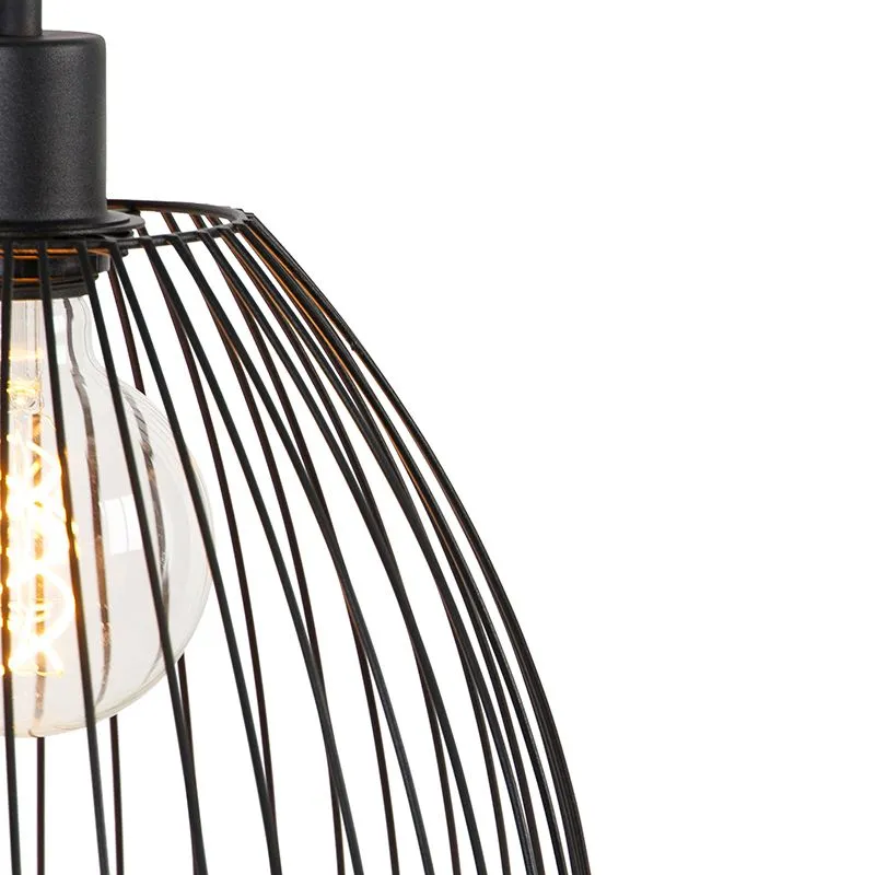Lampe à suspension design noire 29 cm - Pua