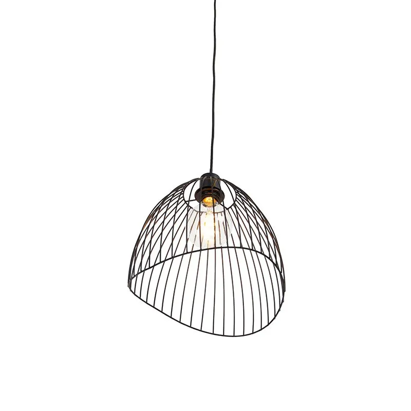 Lampe à suspension design noire 29 cm - Pua