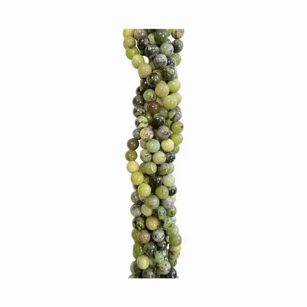 Lemon chrysoprase a 8mm pearls on string