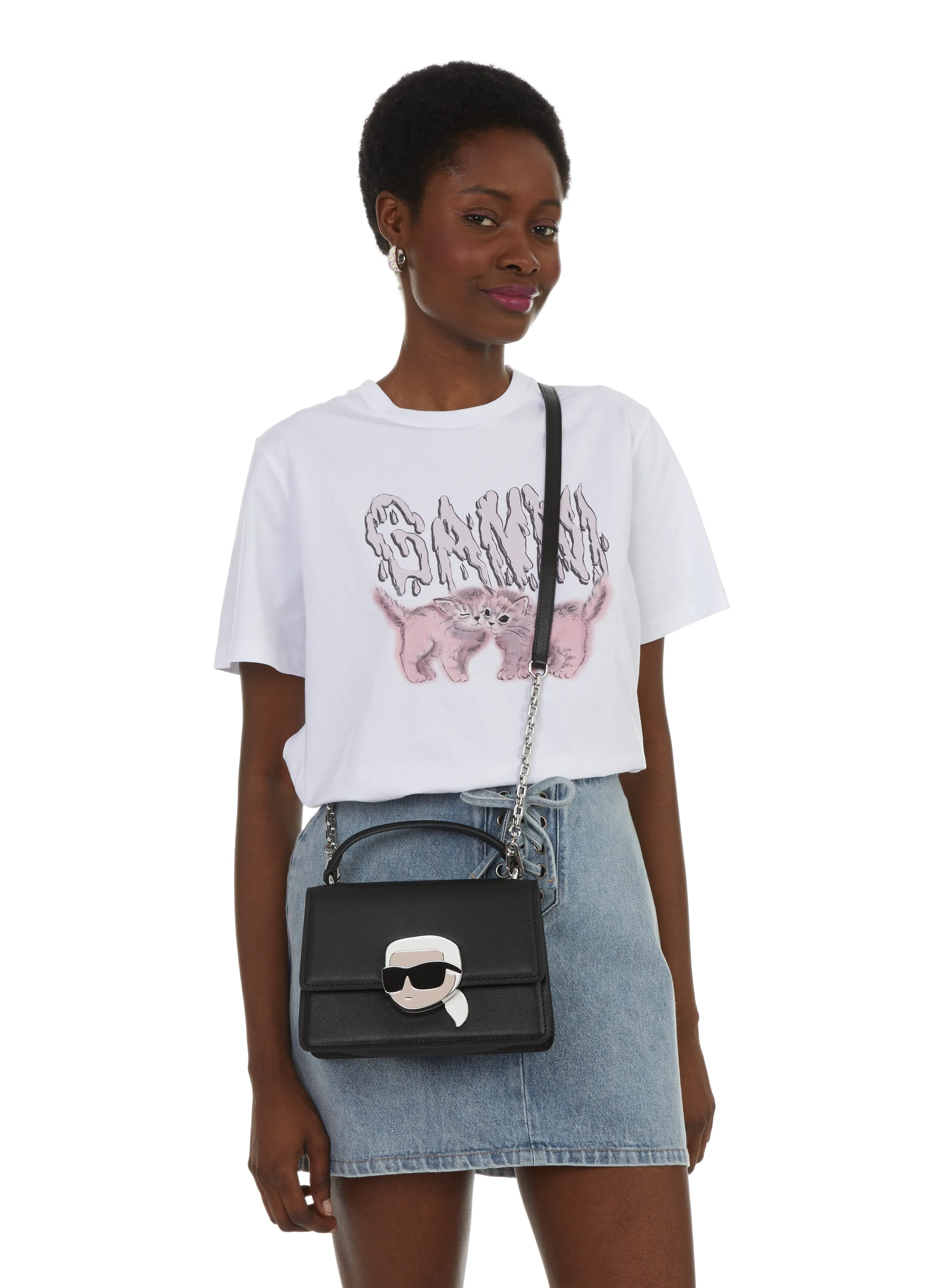 SAC EN CUIR - KARL LAGERFELD pour FEMME | Printemps